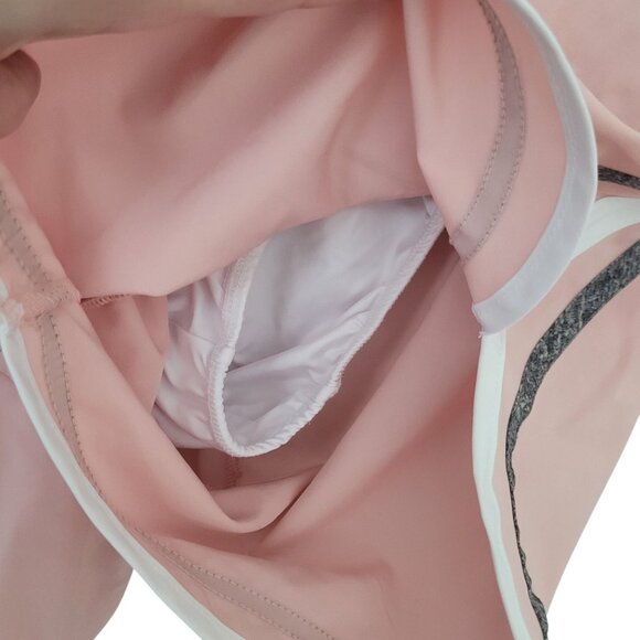 Adrienne Vittadini Sport Athletic Running Shorts Womens Size L Pink Gym Workout - Picture 6 of 6